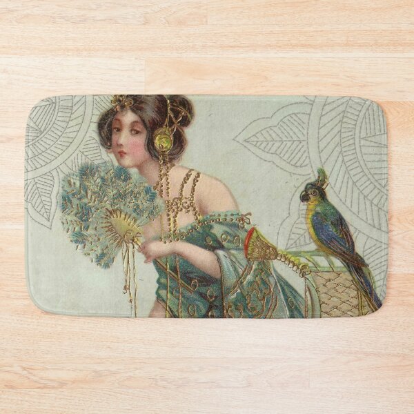 Item preview, Beautiful Woman With A Parrot designed and sold by LADYGOODMOOD.