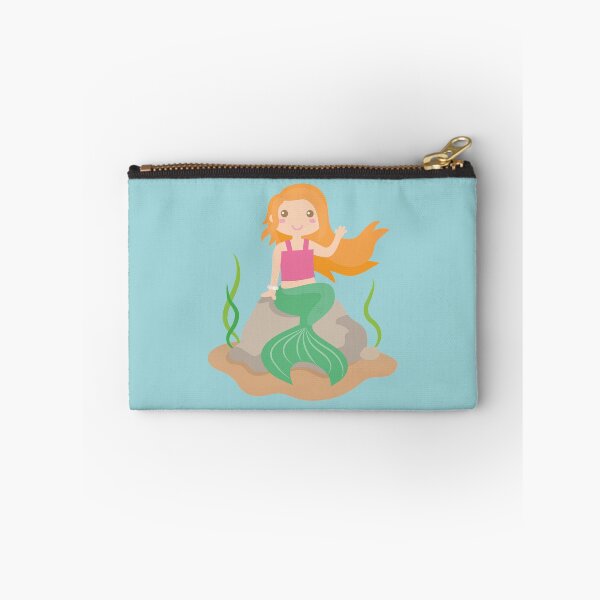 Item preview, Cute Mermaid Girl On Rock designed and sold by rustydoodle.