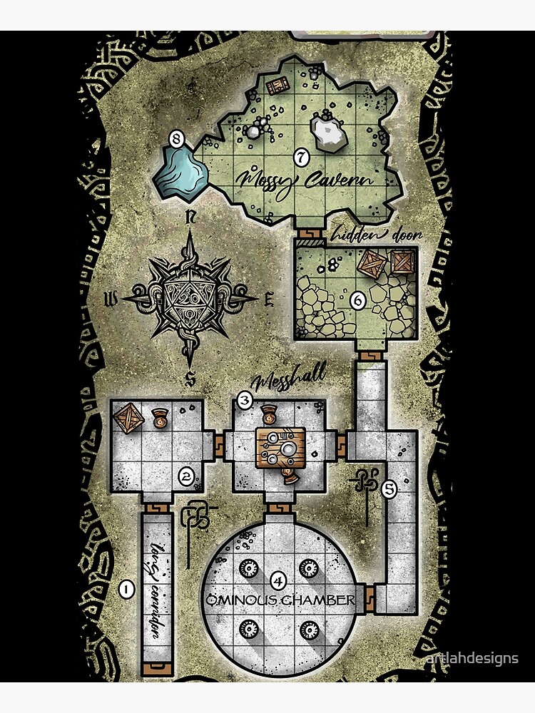 Pocket Dungeon Map by artlahdesigns