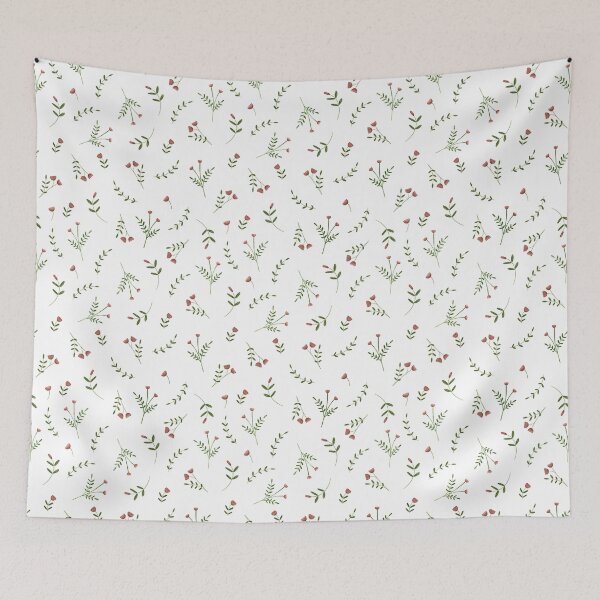 Aperçu de l'œuvre Motif floral de roses. fond blanc créée et vendue par KrollQueen.