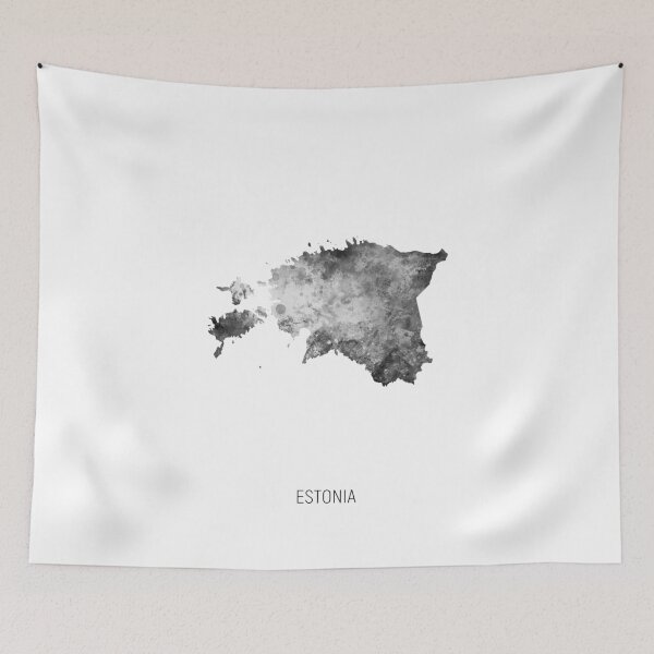 Item preview, Estonia Watercolor Map designed and sold by ArtPrints.