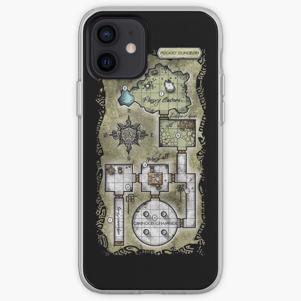 Pocket Dungeon Map iPhone Soft Case