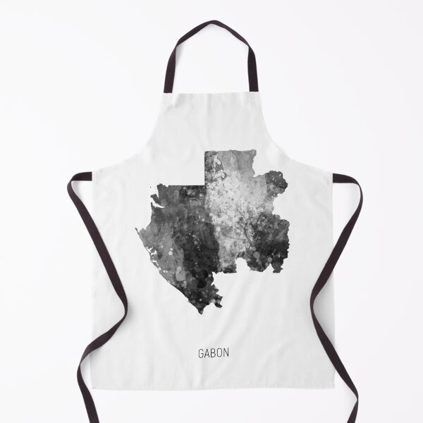 Item preview, Gabon Watercolor Map designed and sold by ArtPrints.