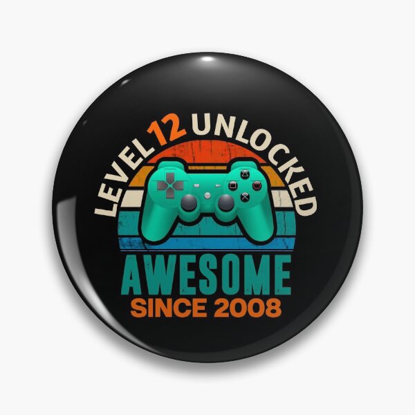 Item preview, Level 12 unlocked awesome since 2008 designed and sold by TopDesignArt.