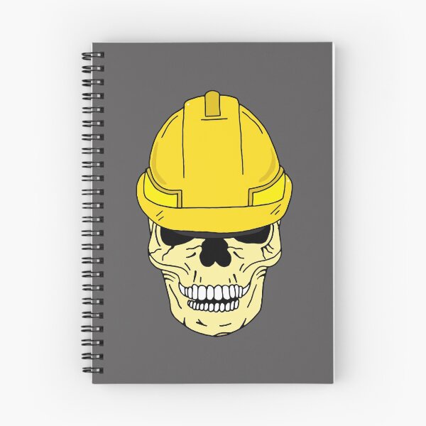 Item preview, Skull Wearing Construction Helmet designed and sold by HotHibiscus.