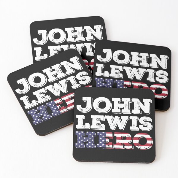 Item preview, John Lewis Hero American Flag designed and sold by SchlossInspire.