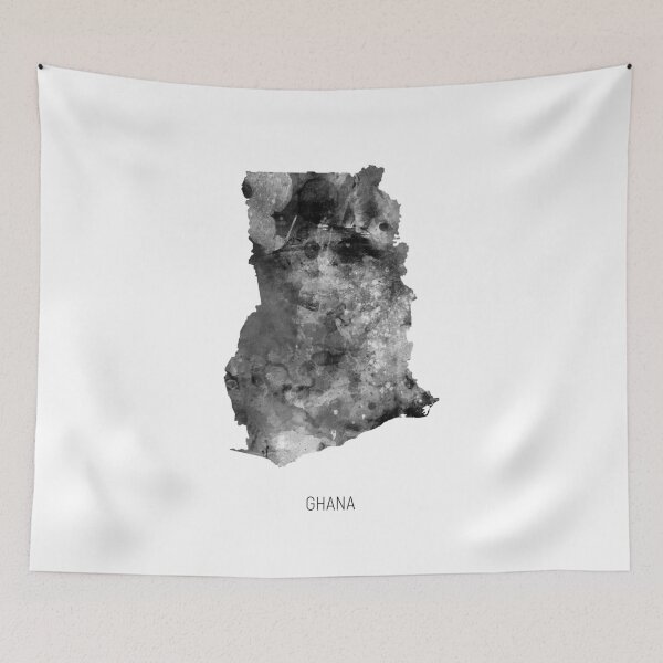 Item preview, Ghana Watercolor Map designed and sold by ArtPrints.