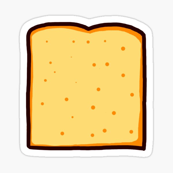 Simple Piece of Toast Sticker