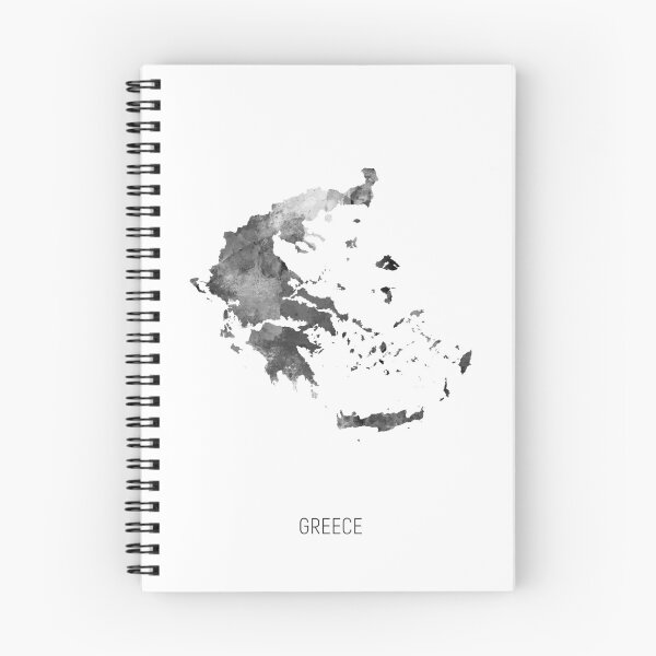 Item preview, Greece Watercolor Map designed and sold by ArtPrints.