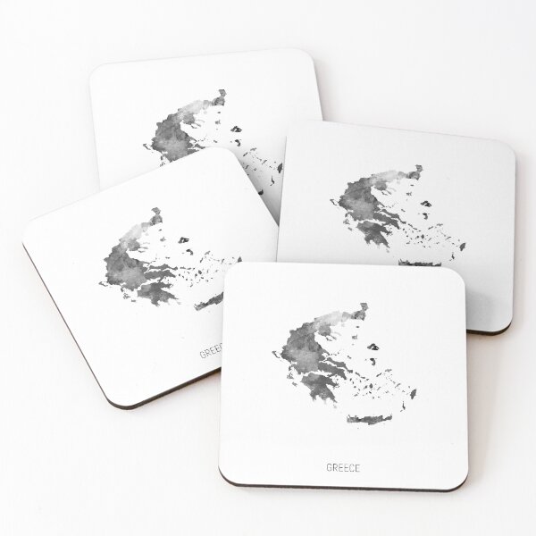 Item preview, Greece Watercolor Map designed and sold by ArtPrints.