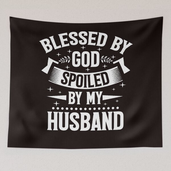 Item preview, Blessed by God Spoiled by my Husband t-shirt  designed and sold by Majesticoo.