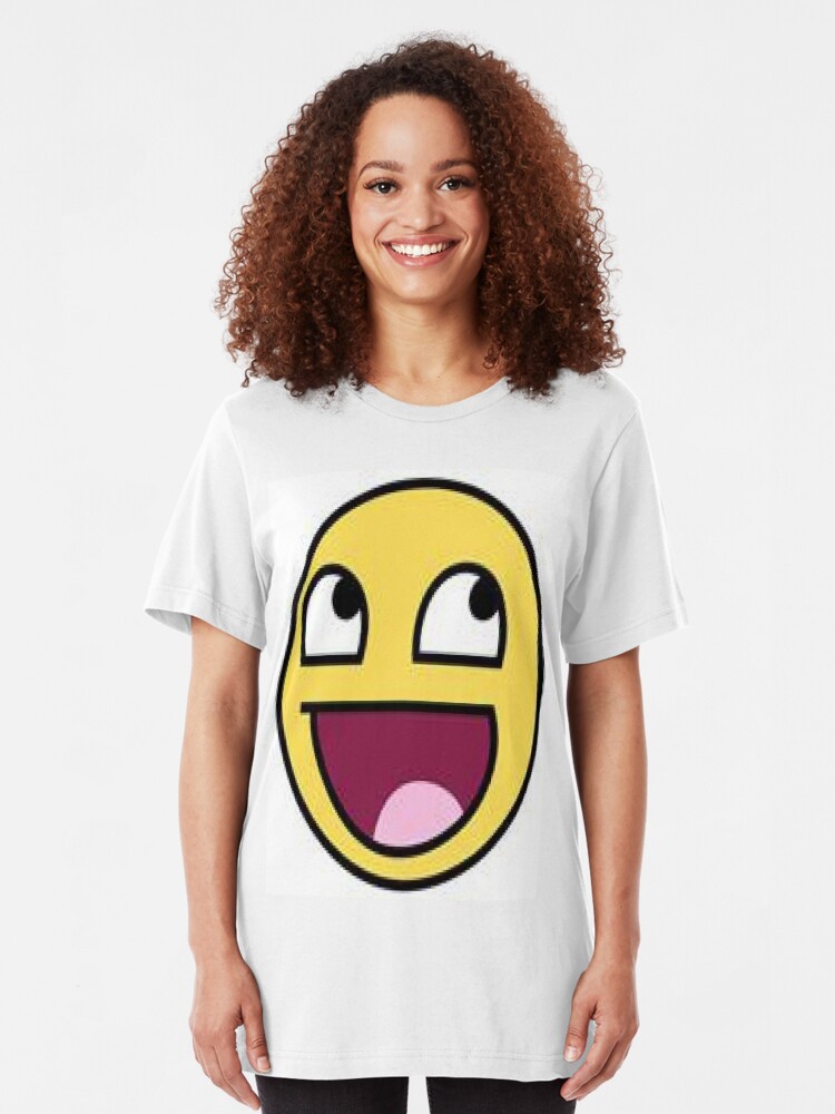 For Lol Roblox Group Members Slim Fit T Shirt - epic face hoodie t shirt roblox