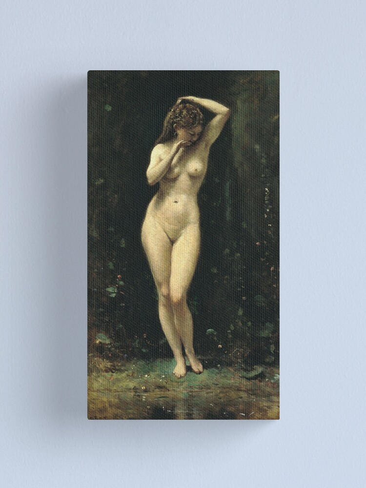 Alternate view of Camille Corot - Diana Bathing (The Fountain) Canvas Print