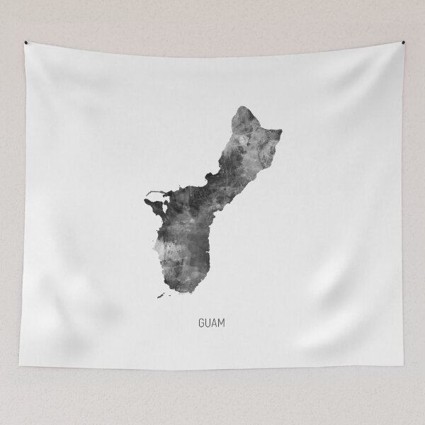 Item preview, Guam Watercolor Map designed and sold by ArtPrints.