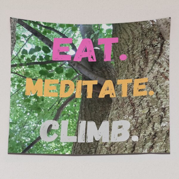 Item preview, Eat. Meditate. Climb. designed and sold by Danyell369.