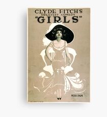 Vintage poster - Girls Canvas Print