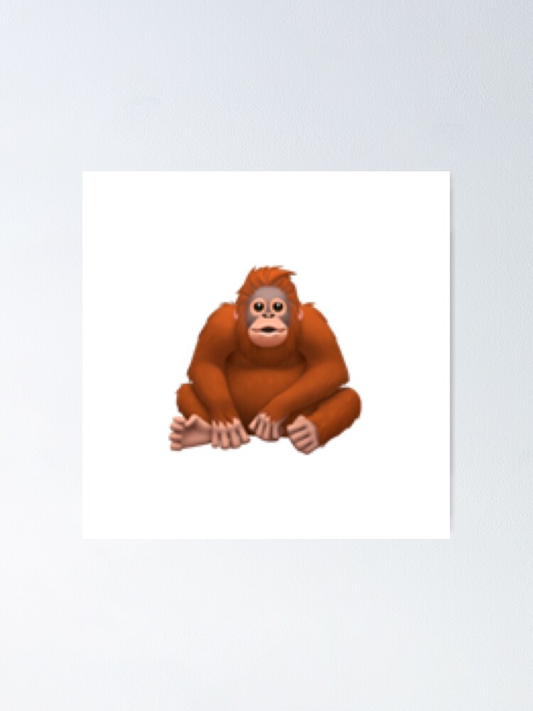 "Gorilla emoji" Poster by abbisamibelle Redbubble