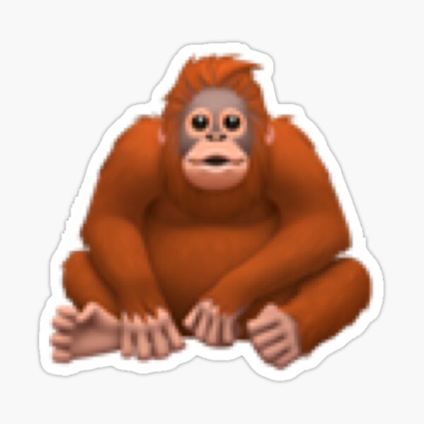 "Gorilla emoji" Sticker for Sale by abbisamibelle Redbubble