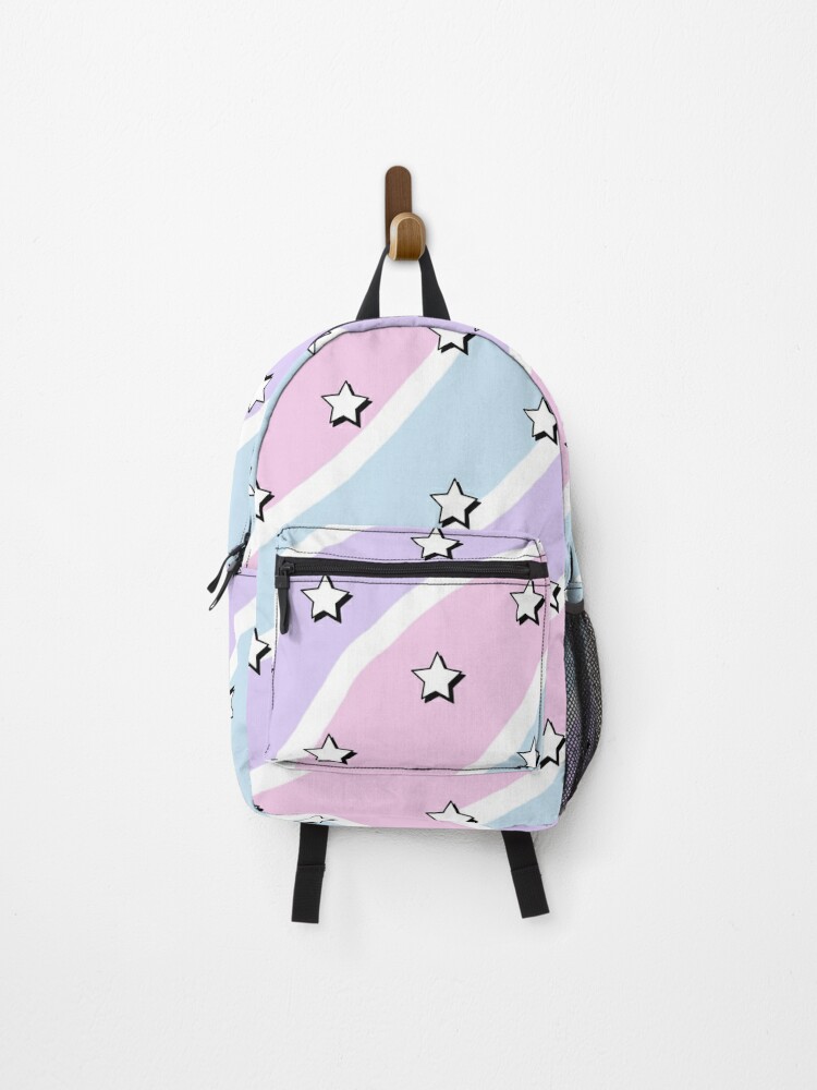 Pink purple outlet and blue backpack