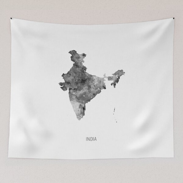 Artikelvorschau, India Watercolor Map entworfen und verkauft von ArtPrints.