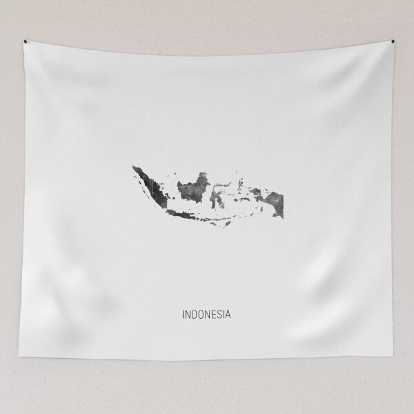 Item preview, Indonesia Watercolor Map designed and sold by ArtPrints.