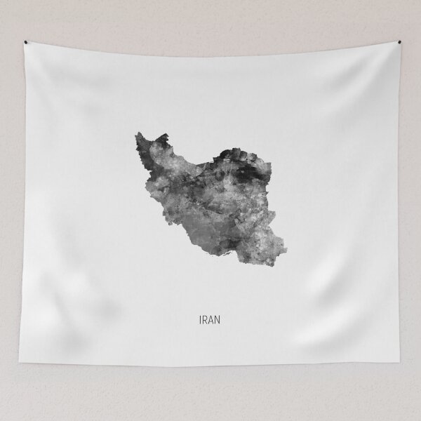 Item preview, Iran Watercolor Map designed and sold by ArtPrints.