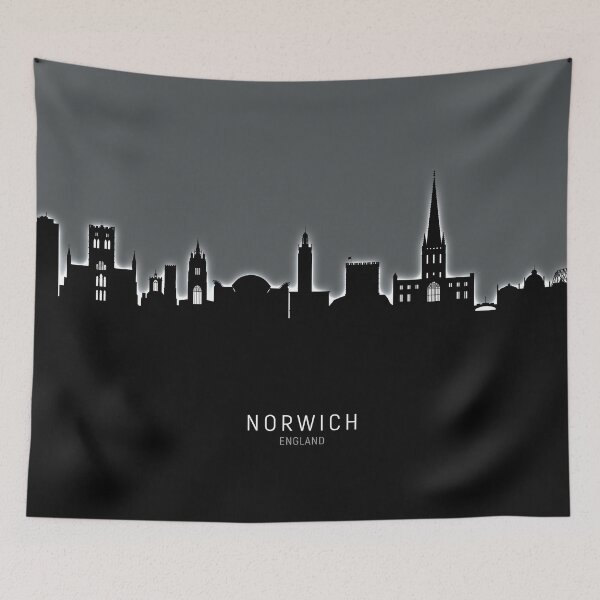 Item preview, Norwich England Skyline designed and sold by ArtPrints.