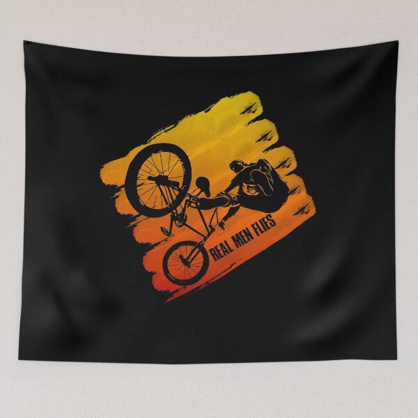 Item preview, Real Men Flies Gift for Bmx Biker Cycling Lovers designed and sold by elnino8.