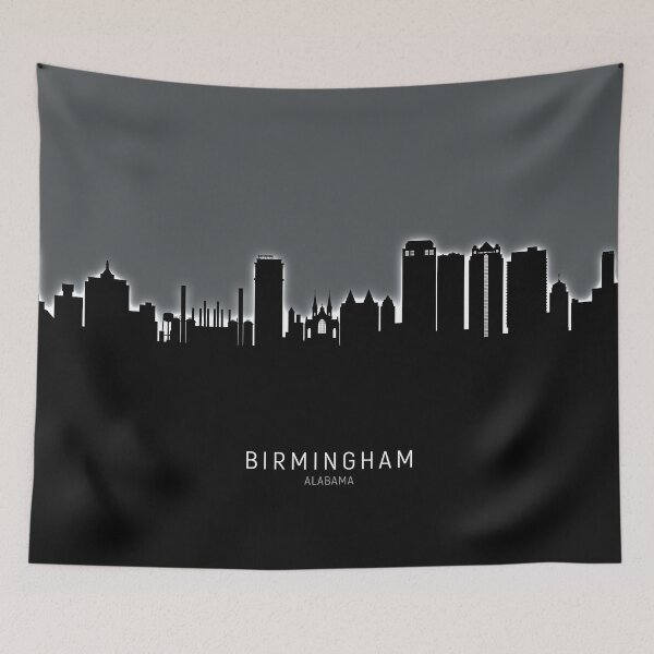 Item preview, Birmingham Alabama Skyline designed and sold by ArtPrints.