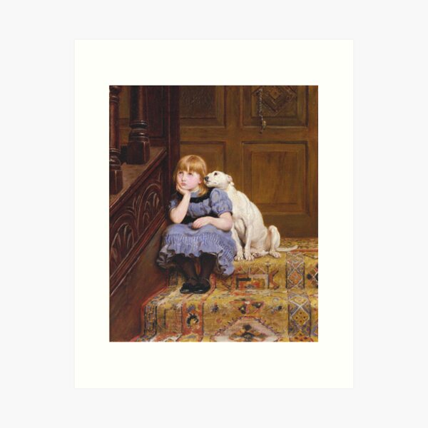 Briton Riviere - Sympathy Art Print