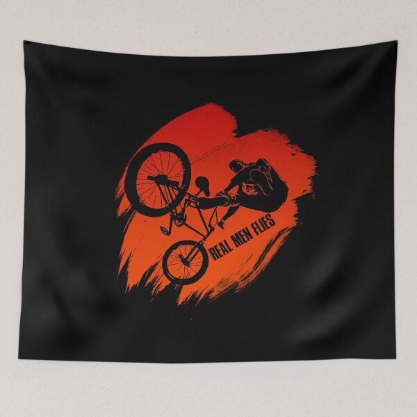 Item preview, Real Men Flies cool Bmx Biker with cool & brave stunts Gift designed and sold by elnino8.