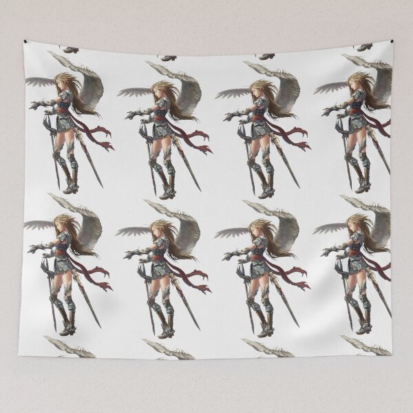 Item preview, girl angel, angel, girl warrior art designed and sold by Viktoriia Trubiichuk.