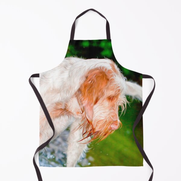 Item preview, River splash Spinone designed and sold by FOLK ART FUSION by heidiannemorris.