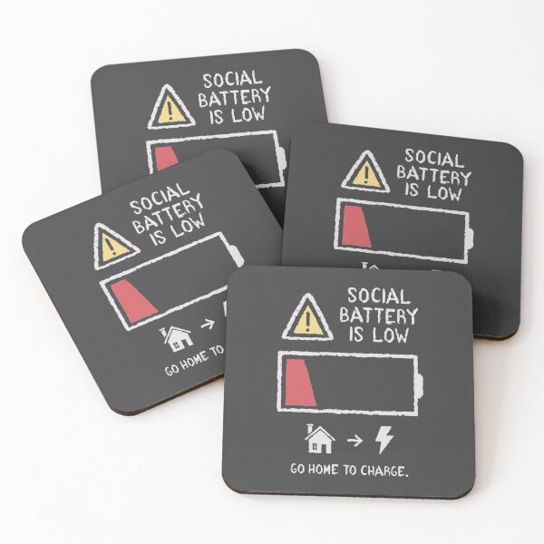 Item preview, Low Social Battery designed and sold by atrellano.