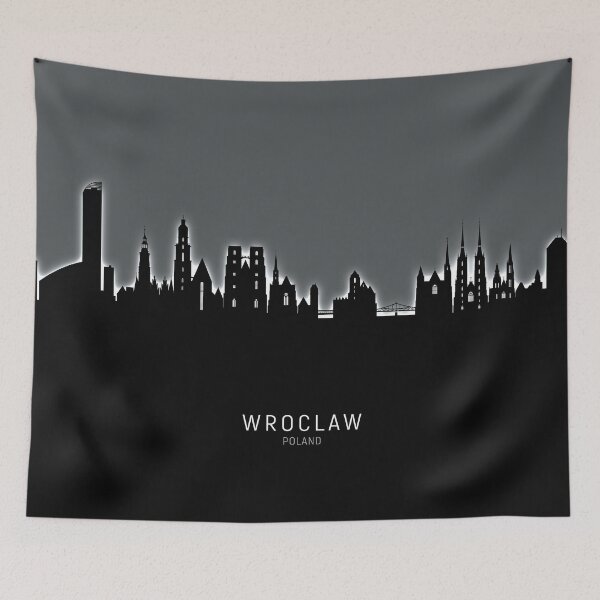 Item preview, Wroclaw Poland Skyline designed and sold by ArtPrints.