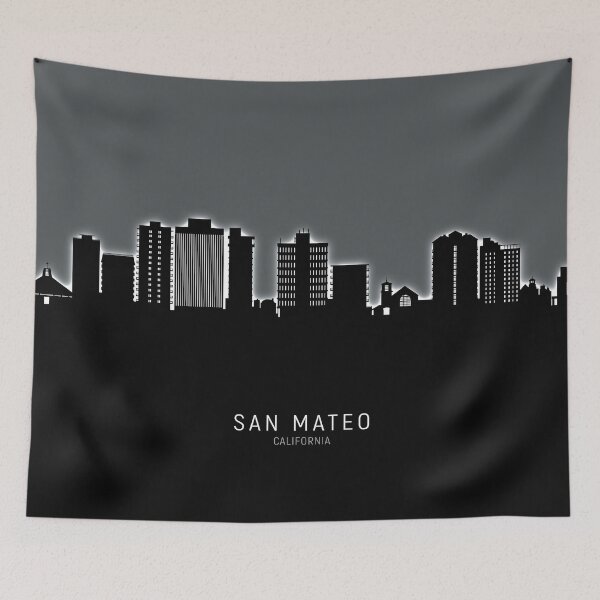 Item preview, San Mateo California Skyline designed and sold by ArtPrints.