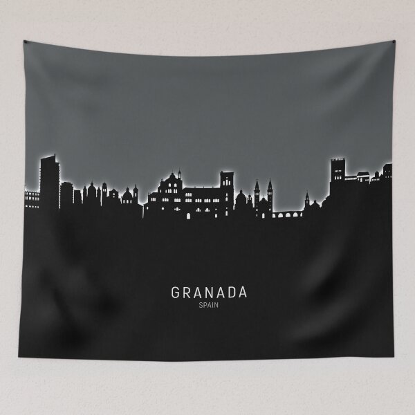 Item preview, Granada Spain Skyline designed and sold by ArtPrints.