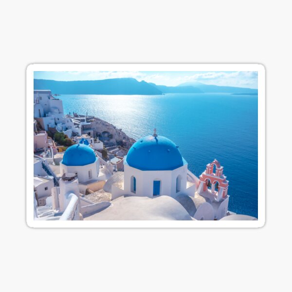 Oia town on Santorini island, Greece Sticker