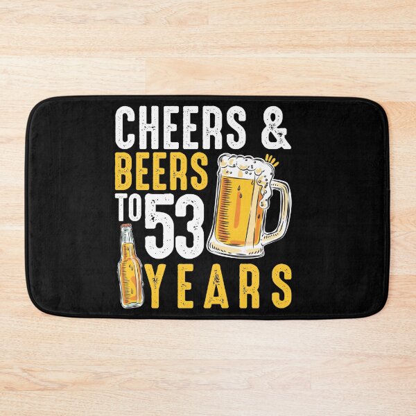 Item preview, 53rd Birthday Gifts Drinking Shirt for Men or Women - Cheers and Beers designed and sold by Orange Pieces.