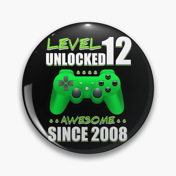 Item preview, Level 12 unlocked awesome since 2008 designed and sold by TopDesignArt.