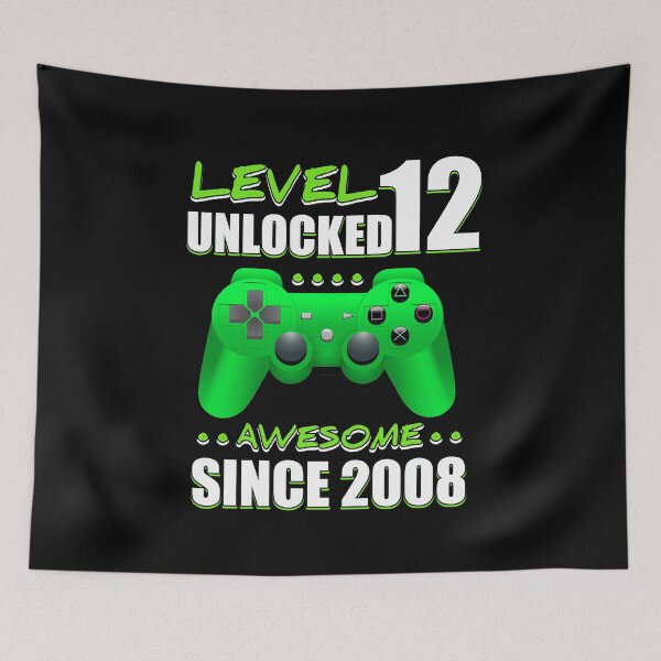 Item preview, Level 12 unlocked awesome since 2008 designed and sold by TopDesignArt.