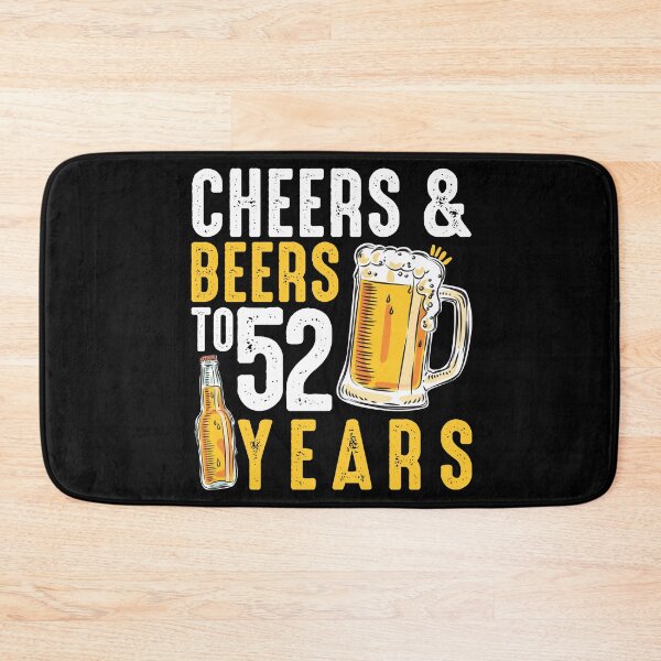 Item preview, 52nd Birthday Gifts Drinking Shirt for Men or Women - Cheers and Beers designed and sold by Orange Pieces.