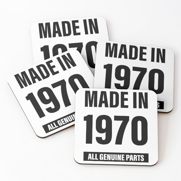 Item preview, 50th Birthday Made in 1970 All Genuine Parts - Gift designed and sold by DiogoCalheiros.