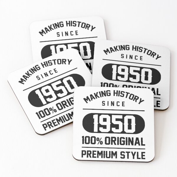Item preview, Making history since 1950 - 70th Birthday Gift designed and sold by DiogoCalheiros.