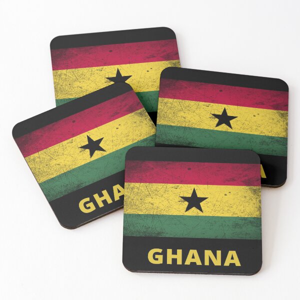 Item preview, Old Textured Ghana Flag  designed and sold by Ellisen Prints.