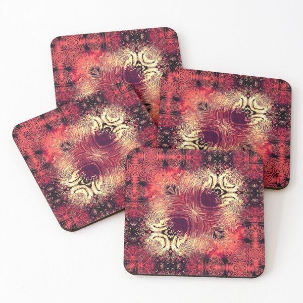 Item preview, SQUARE VARİATİONS İN RED GLASS designed and sold by mister-john.