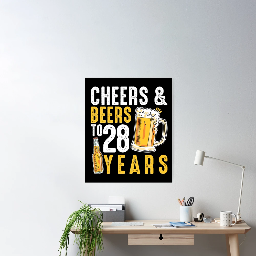 Cheers to 6 Years - Beer Can Pint Glass Gifts for Women & Men - 6th An -  bevvee