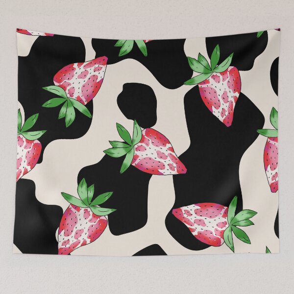 Item preview, Strawberry Cow Pattern designed and sold by okpinsArtDesign.