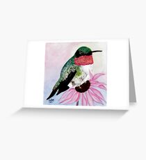 Ruby-throated Hummingbird Greeting Card