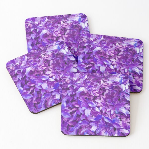 Item preview, Blue purple mauve leaves designed and sold by TomateCerise.